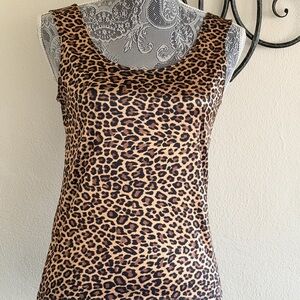 Delicates Leopard Print Tank Top
